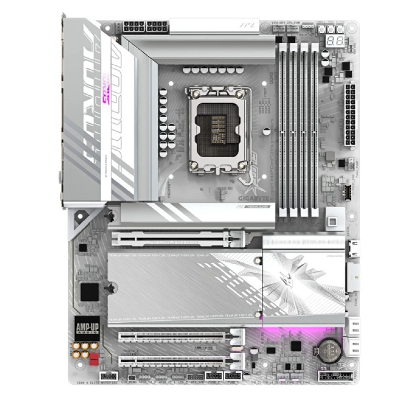 Gigabyte X870 AORUS ELITE WIFI7 ICE, Socket AM5, AMD X870, 4xDDR5-5200, HDMI, 3xPCI-Ex16, 4xSATA3(RAID 0/1/10), 4xM.2, 6 Ch Audio, 1x2,5GLan, (4+4)xUSB2.0, (6+2)xUSB3.2, (2+1)xUSB Type-C™, A