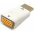 ORIENT Адаптер C117, HDMI M -> VGA 15F, для подкл.монитора/проектора к выходу HDMI, белый (30567)