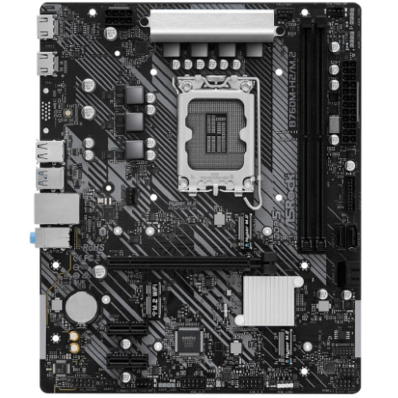 ASROCK B760M-H2/M.2, LGA 1700, Intel B760, mATX, Ret