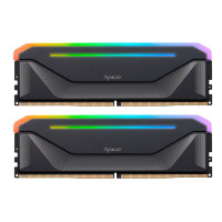 Оперативная память Apacer  DDR5  32GB  6000MHz DIMM NOX RGB Black Gaming Memory CL38 1.35V Kit (2x16GB) (Retail) 2048*8  Heat Sink (Retail) 3 years (AH5U32G60C622NBAA-2)