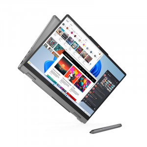 Lenovo IdeaPad 5 2-in-1 14IRH9 [83KX0041PS] (КЛАВ.РУС.ГРАВ.) Luna Grey 14" {WUXGA (1920x1200) OLED 400nits Touch i7-13620H/16Gb/512Gb SSD/DOS/+Pen}