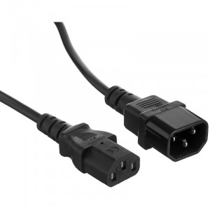 Exegate EX297753RUS Кабель питания Special EC-0,5S (C13->C14, 3*0.5mm2, CCA, черный, 0.5м)