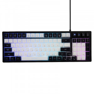 Игровая клавиатура HIPER GKEY-1000 Venom, черно - белая