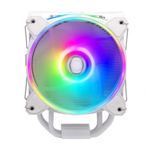 Кулер для процессора/ Cooler Master Hyper 212 Halo White (150W, 4-pin, 154mm, tower, Al/Cu, fans: 1x120mm/51.88CFM/27dBA/2050rpm, White, 1700/1200/115x/AM4/AM5)