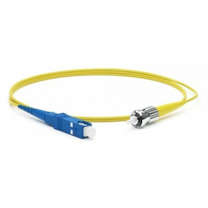 Hyperline FC-S2-9-SC/UR-ST/UR-H-3M-LSZH-YL Патч-корд волоконно-оптический (шнур) SM 9/125 (OS2), SC/UPC-ST/UPC, 2.0 мм, simplex, LSZH, 3 м
