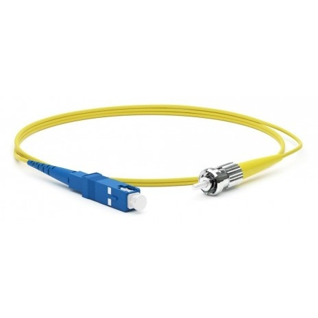 Hyperline FC-S2-9-SC/UR-ST/UR-H-3M-LSZH-YL Патч-корд волоконно-оптический (шнур) SM 9/125 (OS2), SC/UPC-ST/UPC, 2.0 мм, simplex, LSZH, 3 м