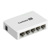 Exegate EX298687RUS Коммутатор неуправляемый ExeGate EDGS-1005С (5-портовый гигабитный UTP 10/100/1000 Base-T, с функцией энергосбережения (EEE), настольный)