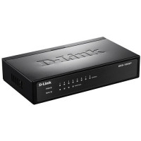 D-Link DES-1008P/C1A Неуправляемый коммутатор с 8 портами 10/100Base-TX (4 порта с поддержкой PoE 802.3af (15,4 Вт), PoE-бюджет 52 Вт)