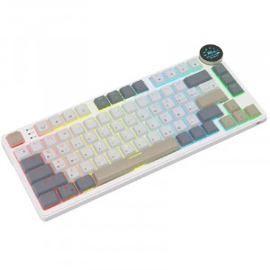 Клавиатура RK N80 беспроводная Pearly Dawn, тактильные свитчи RK Brown