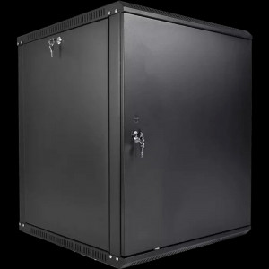 ЦМО Шкаф телекоммуникационный настенный разборный ЭКОНОМ 12U (600 x 520) дверь металл, цвет черный (ШРН-Э-12.500.1-9005)