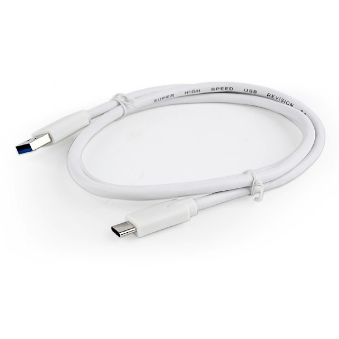 Bion Кабель  USB 3.0 AM to Type-C cable (AM/CM), 1 m, white. 5 Гбит/с .  3A (36W) [BNCCP-USB3-AMCM-1M-W]