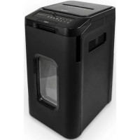 ГЕЛЕОС Уничтожитель документов АП55-5,     DIN P-5 (5 ур-нь секр.), фрагмент 1,9х12мм,   АВТОПОДАЧА 400 лист  (70г/м2), пл.карты/скрепки/скобы, 55 литров   