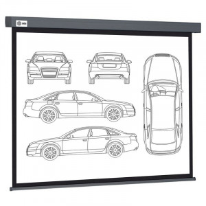 Экран Cactus Wallscreen CS-PSW-168X299-SG,  299х168 см, 16:9,  настенно-потолочный серый