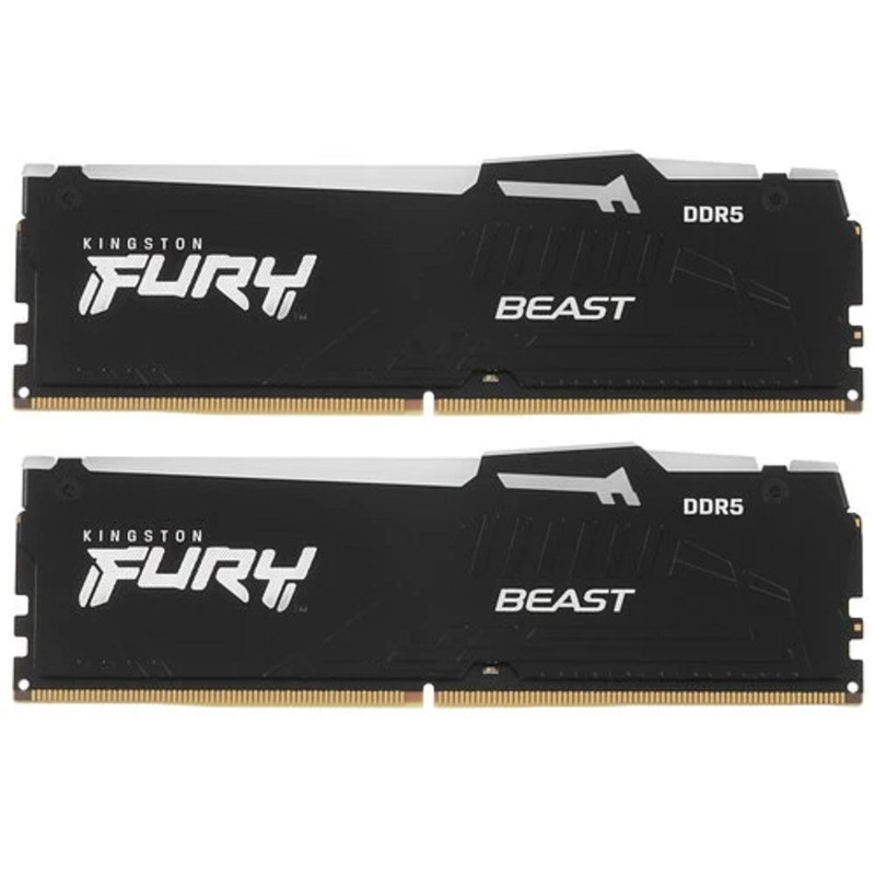 Память оперативная/ Kingston 16GB 6000MT/s DDR5 CL30 DIMM (Kit of 2) FURY Beast RGB EXPO