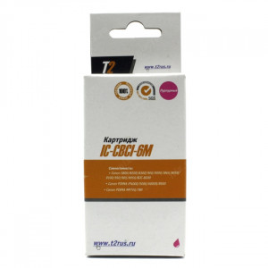 T2 CLI-6M (IC-CBCI-6M) Картридж T2 для S800/900/i865/905D/PIXMA iP4000, пурпурный