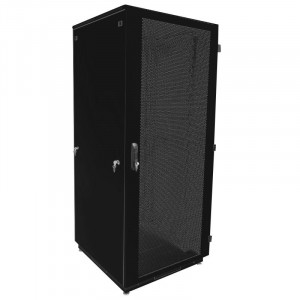 ЦМО! Шкаф телекоммуникационный напольный 33U (600 х 1000) дверь перфорированная 2 шт., цвет чёрный(ШТК-М-33.6.10-44АА-9005)
