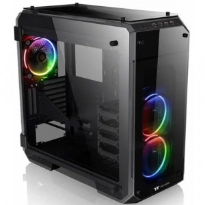 Корпус Thermaltake View 71 TG RGB черный без БП ATX 9x120mm 3x140mm 2xUSB2.0 2xUSB3.0 audio bott PSU