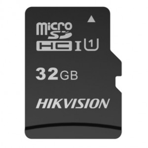 Micro SecureDigital 32GB Hikvision HS-TF-C1(STD)/32G/Adapter <HS-TF-C1(STD)/32G/Adapter>  (с SD адаптером) R/W Speed 92/20MB/s , V10