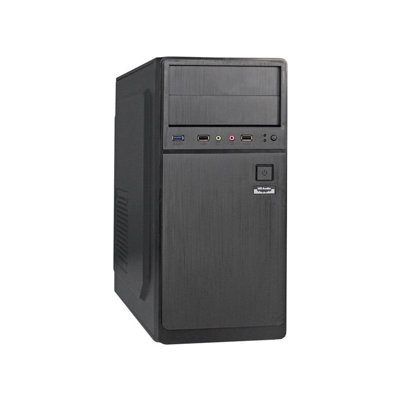 Exegate EX283738RUS Корпус Miditower XP-402U Black, ATX, <XP450, Black,120mm>, 2*USB+1*USB3.0, Audio