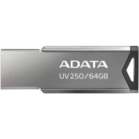 Флеш Диск A-Data 64Gb UV250 AUV250-64G-RBK USB2.0 серебристый