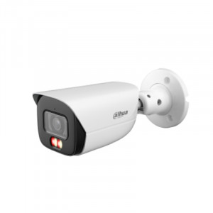 DAHUA DH-IPC-HFW3449EP-AS-IL-0600B  Уличная цилиндрическая IP-видеокамера 4Мп, 1/2,9” CMOS, объектив 6.0мм, видеоаналитика,тревожные вх/вых: 1/1 , микрофон, ИК 50м, LED 50m, IP67, металл