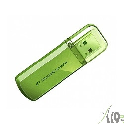 USB 2.0 Silicon Power USB Drive 64Gb, Helios 101 [SP064GBUF2101V1N], Green