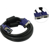 Aopen/Qust (ACG341AD-3M) Кабель монитор-SVGA card (15M-15M) 3м 2 фильтра [6938510840936]