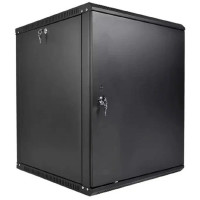 ЦМО Шкаф телекоммуникационный настенный разборный ЭКОНОМ 12U (600 x 350) дверь металл, цвет черный (ШРН-Э-12.350.1-9005)