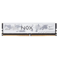 Оперативная память Apacer  DDR5  32GB  6000MHz DIMM NOX RGB White Gaming Memory CL38 1.35V (Retail) 2048*8  Heat Sink (Retail) 3 years (AH5U32G60C622MWAA-1)