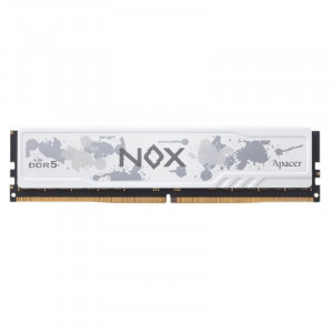 Оперативная память Apacer  DDR5  32GB  6000MHz DIMM NOX RGB White Gaming Memory CL38 1.35V (Retail) 2048*8  Heat Sink (Retail) 3 years (AH5U32G60C622MWAA-1)
