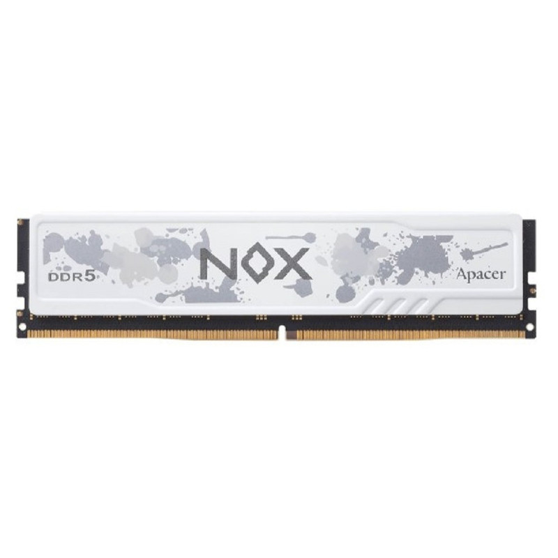 Оперативная память Apacer  DDR5  32GB  6000MHz DIMM NOX RGB White Gaming Memory CL38 1.35V (Retail) 2048*8  Heat Sink (Retail) 3 years (AH5U32G60C622MWAA-1)