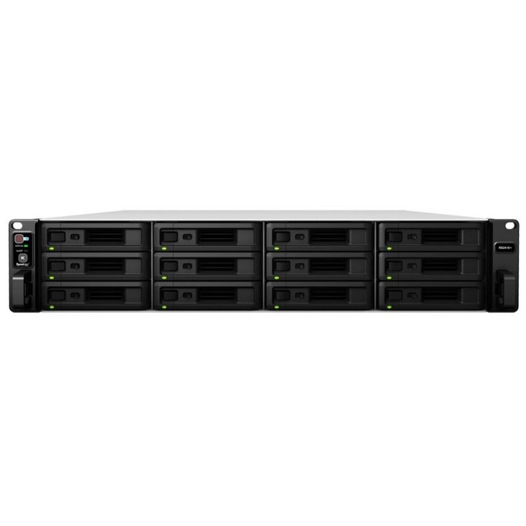 Synology (Rack2U) RS3621RPxs Сетевое хранилище 6C2,2 ГГц / 8 ГБ (64) / RAID0,1,10,5,6 / жесткие диски до 12HP SATA  до 36 с 2xRX1217 (RP) / 2xUSB / 4xGE / 2xPCIe / iSCSI / 2xIPcam (до 75) / 2xRPS