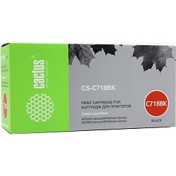 Cactus Картридж Cactus CS-C718BK для принтеров Canon LBP-7200, черный, 2900 стр.
