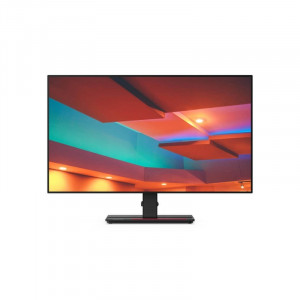 LCD Lenovo 27" ThinkVision P27h-20 [61E9GAT6] {IPS 2560x1440 4ms 1000:1 350cd 178/178 1xHDMI1.4 1xDisplayPort1.2 1xDP(Out)1.2 1xUSB-C 4xUSB3.1 RJ-45 Speakers}