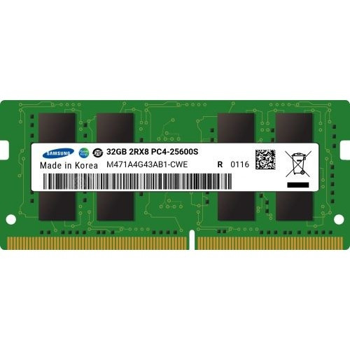 Память DDR4 32Gb 3200MHz Samsung M471A4G43AB1-CWE OEM PC4-25600 CL19 SO-DIMM 260-pin 1.2В original single rank