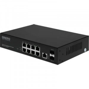 SW-80802/L(150W) Управляемый L2 PoE коммутатор Gigabit Ethernet на 8 RJ45 PoE + 2 x GE SFP порта. SW-80802/L(150W) Управляемый L2 PoE коммутатор Gigabit Ethernet на 8 RJ45 PoE + 2 x GE SFP порта.