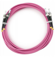 Cabeus FOP-50-OM4-ST-ST-15m Шнур оптический duplex ST-ST 50/125 mm OM4 15м LSZH Cabeus FOP-50-OM4-ST-ST-15m Шнур оптический duplex ST-ST 50/125 mm OM4 15м LSZH