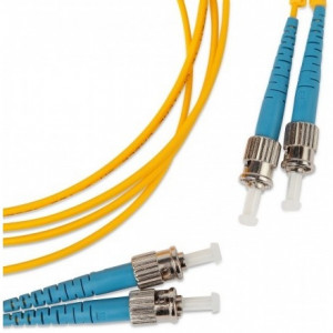 Hyperline FC-D2-9-ST/­UR-ST/­UR-H-3M-LSZH-YL Патч-корд волоконно-оптический (шнур) SM 9/­125 (OS2), ST/­UPC-ST/­UPC, 2.0 мм, duplex, LSZH, 3 м