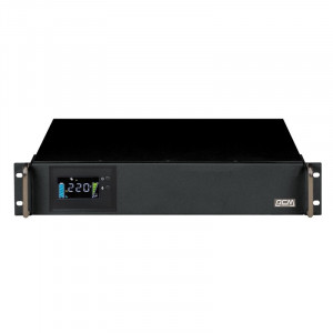 UPS PowerCom King Pro RM KIN-3000AP LCD (3U) {Line-Interactive, 3000VA/2400W, Rack, IEC, Serial+USB, SmartSlot, RS-232}