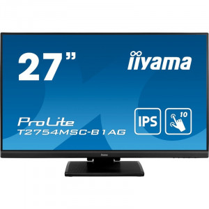 Монитор LCD 27'' [16:9] 1920х1080(FHD) IPS, nonGLARE, TOUCH, 300cd/m2, H178°/V178°, 1000:1, 80M:1, 16.7M, 4ms, VGA, DVI, HDMI, USB-Hub, Height adj, Tilt, Speakers, Webcam, 3Y, Black