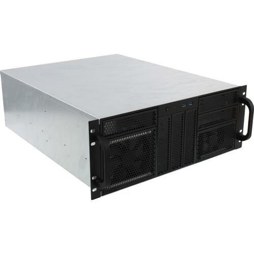 Procase Корпус 4U server case,6x5.25+8HDD,черный,без блока питания,глубина 550мм,MB CEB 12"x10,5", панель вентиляторов 3*120x25 PWM