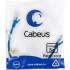 Cabeus PC-UTP-RJ45-Cat.5e-0.3m-BL-LSZH Патч-корд U/UTP, категория 5е, 2xRJ45/8p8c, неэкранированный, синий, LSZH, 0.3м