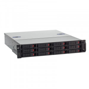 Exegate EX281298RUS Серверный корпус ExeGate Pro 2U550-HS12 <RM 19",  высота 2U, глубина 550, БП 1U-800ADS,12xHotSwap, USB>