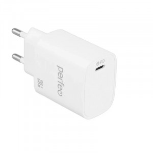 PERFEO Сетевое зарядное устройство с разъемом USB, QC3.0, 18W, белый (I4659)