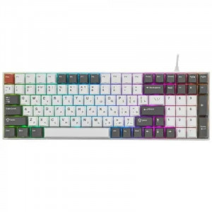 Клавиатура RK100 беспроводная Grey,Red,White, линейные свитчи RK Red