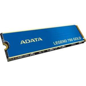 Твердотельный накопитель/ ADATA SSD LEGEND 700 GOLD, 2048GB, M.2(22x80mm), NVMe 1.4, PCIe 3.0 x4, 3D NAND, R/W 2000/1600MB/s, IOPs 130 000/280 000, TBW 480, DWPD 0.2, with Heat Sink (3 года)