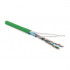 Hyperline FUTP4-C5E-P26-IN-LSZH-GN-100 (100 м) кабель витая пара, экранированная F/UTP, категория 5e, 4 пары (26 AWG), многожильный (patch), экран - фольга, LSZH, нг(А)-HF, –20°C – +75°C, зеленый Hyperline FUTP4-C5E-P26-IN-LSZH-GN-100 (100 м) кабель витая пара, экранированная F/UTP, категория 5e, 4 пары (26 AWG), многожильный (patch), экран - фольга, LSZH, нг(А)-HF, –20°C – +75°C, зеленый