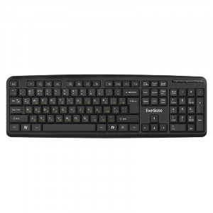 Exegate EX293971RUS Клавиатура ExeGate LY-331S (USB, полноразмерная, влагозащищенная, 104кл., Enter большой, длина кабеля 1,7м, черная, RTL)