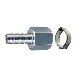 FUBAG Переходник 1/4"F на елочку 8мм с обжимным кольцом 8х13мм блистер  [180251 B]