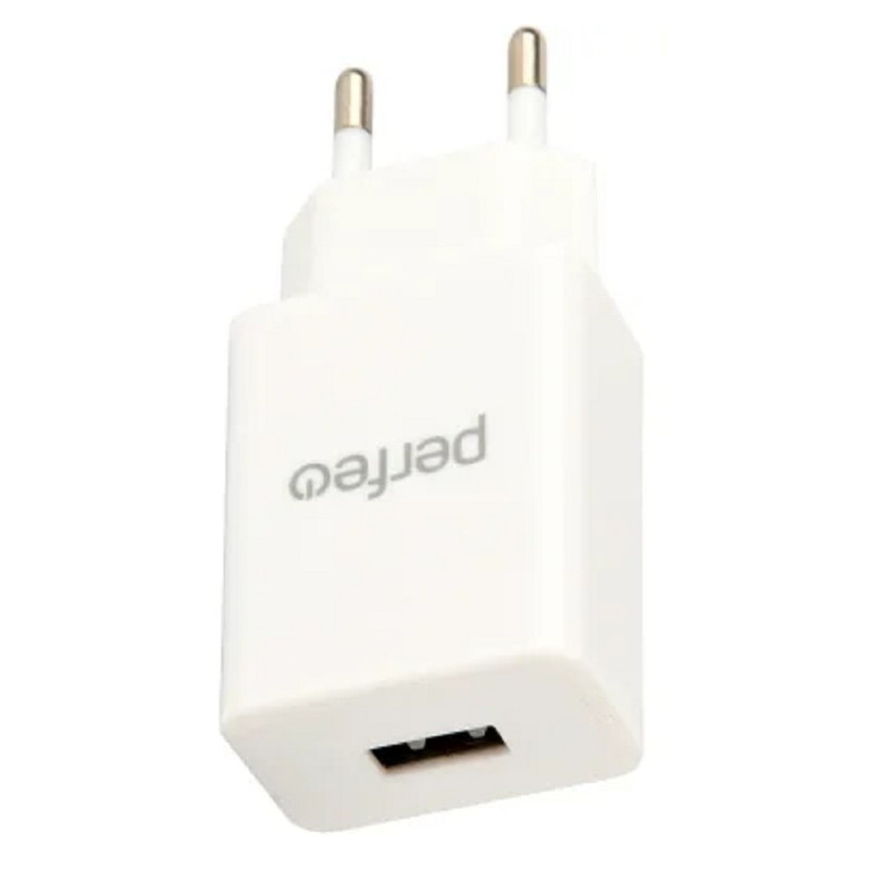 PERFEO Сетевое зарядное устройство с разъемом USB, 2А, белый (I4666)